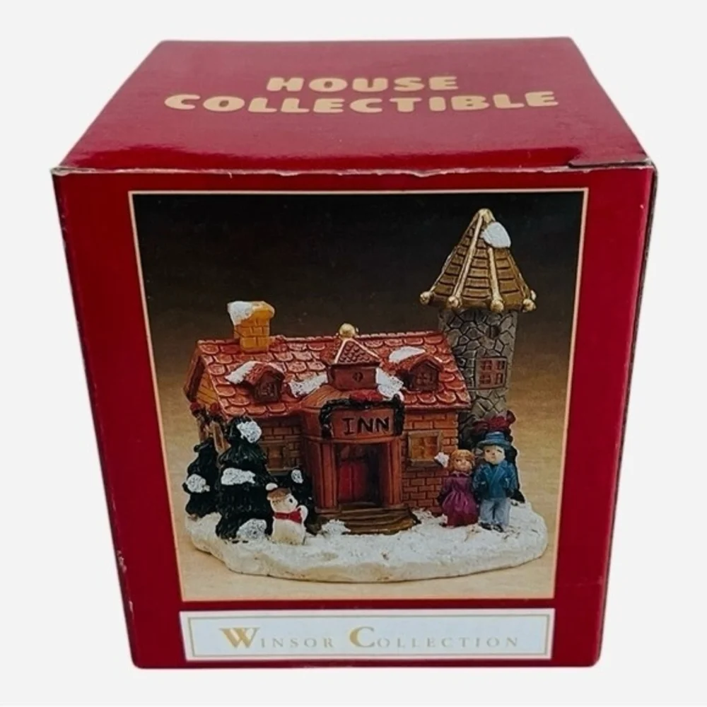 Winsor Collection Vintage INN Christmas Village Figurine Multicolor NIB 3x3x3